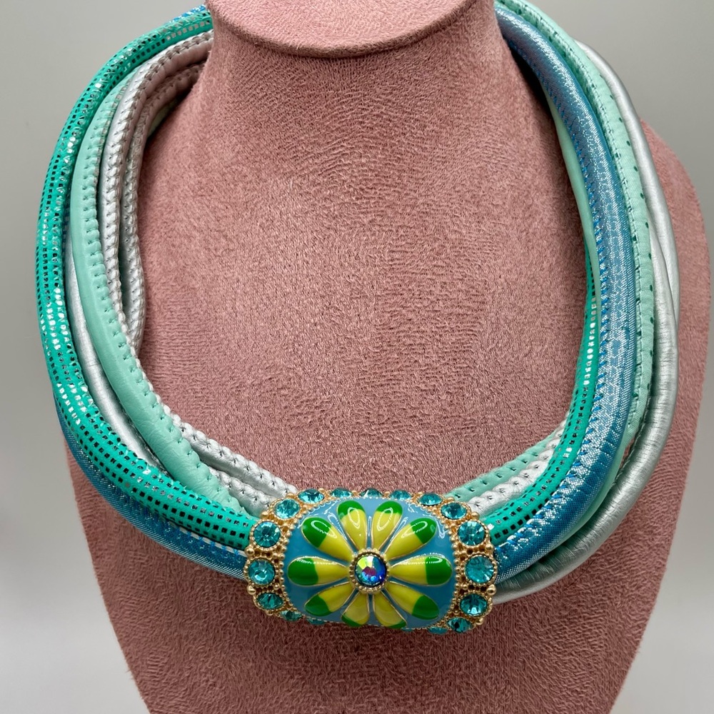 Statement Multi Layered Necklace And Earrings. Ne… - image 5